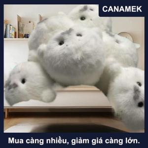 【CANAMEK】 Dễ thương con dấu Búp bê đồ chơi sang trọng Mặt dây chuyền mô phỏng đại dương đồ chơi lưu niệm con dấu mặt dây chuyền Quà Tặng Túi Búp Bê Mặt dây chuyền