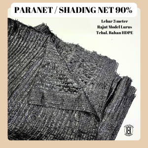 PARANET 90% LEBAR 3METER RAJUT LURUS / PARANET JARING/ SHADE SHADING NET 90%