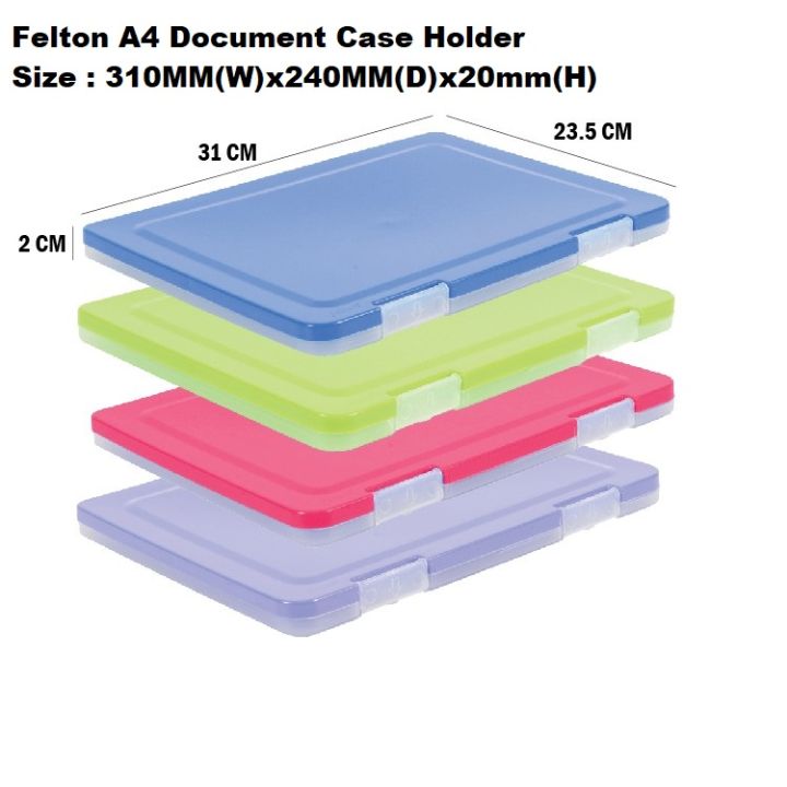 FELTON A4 DOCUMENT CASE 20MM / 40MM / 45MM / A3 50MM & A4 85MM WITH ...