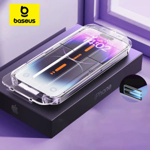 🥇✅SG READY STOCK✅Baseus 0.3mm Crystal HD Tempered Glass for iPhone 15 14 13 12 Pro Max Screen Protector With Cleaning Kit Anti Peeping Dust-proof