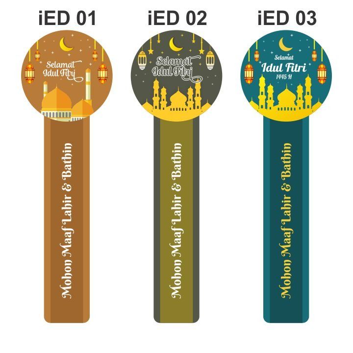 (Isi 22 Pcs) Sticker Idul Fitri Sticker Segel Lebaran Kue Kering ...