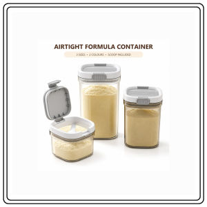 【JJ HOME】 Formula and Dry Food Storage Container | 800/1300/1800 ml with Scoop