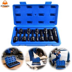 Professional Impact Hex Socket Bit Kit with Anti-Rust Coating for Air Impact Wrench and Construction Projects