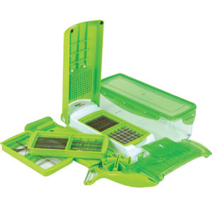 Multifunctional Vegetable & Fruit Cutter Stainless Steel Grater Chopper Peeler Nicer Dicer Slicer/ Alat Pemotong