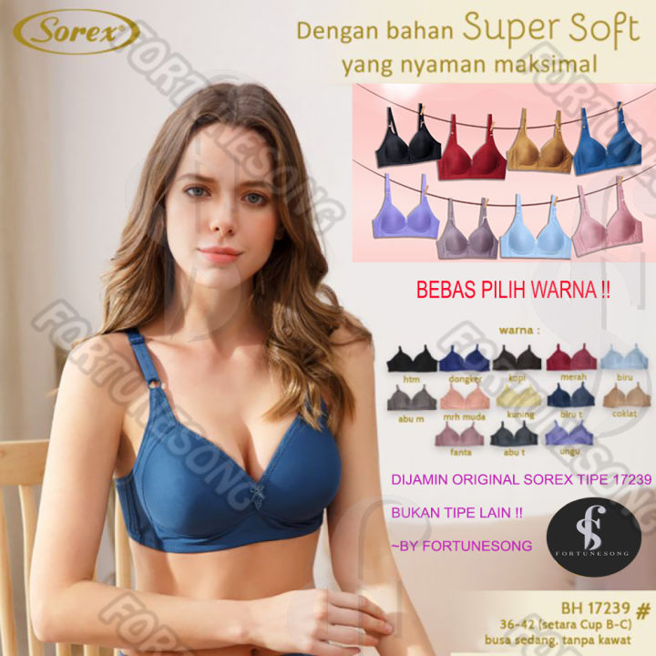 Sorex - Bra Sorex Tanpa Kawat BH Sorex Super Soft Art 17227 BEBAS PILIH  WARNA