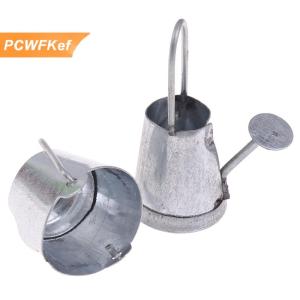 【PCWFKef】 2 cái bộ 1:12 Bình Nước Kim Loại thu nhỏ Nhà Búp bê đồ chơi nội thất mô hình