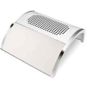 Nail Dust Collector for Acrylic Nails Vacuum Machine for Manicure Nail Fan Dust Collector with 2 Powerful Nail Fan US Plug