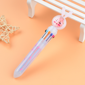 Bút Bi Bấm Nhiều Màu Bút Bi Hạt Kim Tuyến Chảy Hoạt Hình Dễ Thương - BEYOU