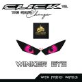 HONDA CLICK 125/150 V2/V3 WINKER EYE STICKER TRANSPARENT / TRANSLUCENT VNYL MATERIAL. 