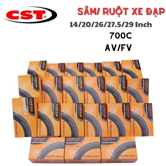 Săm/Ruột Xe Đạp CST Hình Ống 14/20/26/27,5/29 Inch 700c Van AV/FV Chân ...