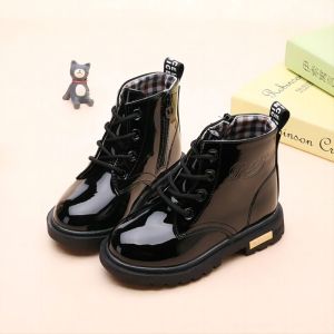 New Winter Children Shoes PU Leather Waterproof Boots Kids Snow Boots nd Girls Boys Ruer Boots Fashion Sneakers
