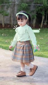 Atasan Anak (1-5th) - Atasan Nara Waffle Top By Mysha Kids Muslimah