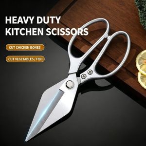 Kitchen Scissors Stainless Steel Duty Duckbill Scissor Chicken Fish Bone Shears Multi-Purpose Cut