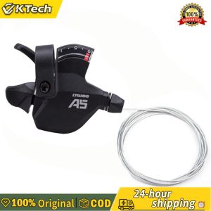【Free Shipping】 A5 3x9/27 Speed Bicycle Derailleur Kit with Indicator 2:1 Actuation Ratio Long Cage Rear Derailleur for MTB Upgrade
