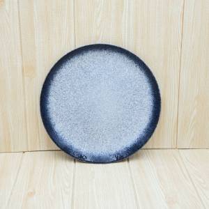 จานเซรามิค จานอาหารญี่ปุ่น จานทงคัทซึ  ขนาด 10.3 นิ้ว   มีให้เลือก 3  สี   ขาวขอบน้ำเงิน   ดำจุดขาว และ น้ำตาลเข้ม