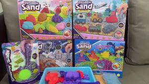 [SG Seller]Fruit Shape Molds Kinetic Magic Sand Kit Dynamic Moldable Space Sand Non-Toxic Indoor Sensory Play Sand Toy