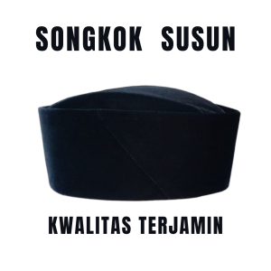 SONGKOK SUSUN HITAM Tinggi KOPIAH Susun Hitam tinggi Peci hitam susun tinggi Kopiah susun hitam polos Cahaya Bintang