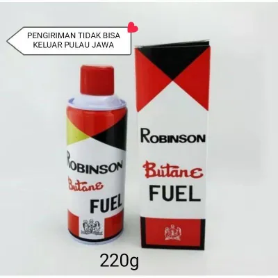 GAS ROBINSON ISI ULANG KOREK GAS 220GR (KHUSUS P.JAWA/BALI/MADURA) Aroma Tidak Menyengat Aman Terpercaya