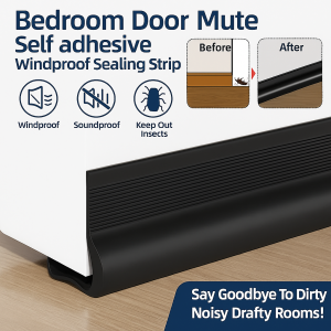 แถบปิดผนึกขอบประตูโค้ง ลดเสียงรบกวนได้ 80% แถบกันน้ำกันแมลง ติดตั้งง่าย