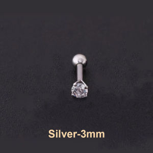 Christmas gift 【AYLMER】 1 Piece 4 Prong Rhinestone Ear Studs Earrings For Women Men Tragus Cartilage Standard Lobe Jewelry Gift