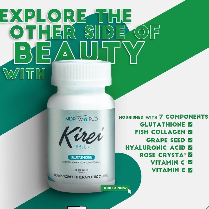 kirei glutathione philippines Kirei Glutathione 7-in-1 With Collagen Vitamin E and Vitamin C Pearl White  Capsules (500mg)LIMITED EDITION Japan Whitening Collagen Capsules Limited  Edition 30-Day Supply Capsules - Lazada