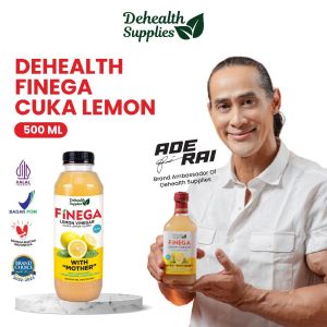 Dehealth supplies finega / vinega - apple cider vinegar with mother cuka sari apel original halal murni organik