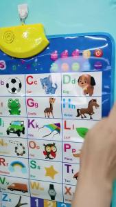 Easy to sellElectronic English Alphabet Wall Chart Talking ABC Letters 123s Music Poster Educational Learning Toy for Toddler Kids Gifts 25