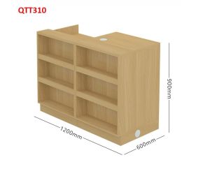 Bàn tính tiền siêu thị Bàn thu ngân thiết kế tiện lợi QTT310