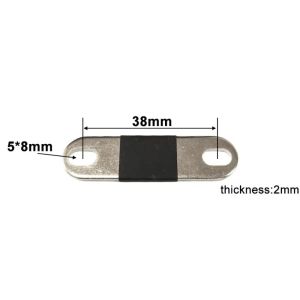 OUREAL Đồng mạ niken Thanh cái pin LiFePO4 Độ dày 2mm. Khoảng cách 38mm 64mm Đầu nối thanh cái đồng Chống ăn mòn. Lỗ vít M4 Thanh dẫn điện của pin Pin 90AH 105AH