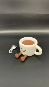 Touch Control Coffee Cup Night Light Cute Silicone Bedside Lamp For Kids Nursery Usb Rechargeable Led Room Decor Light Fun Phone Holder Gift For Birthday Party Gifts