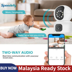 Speedefy Dual Lens WiFi Camera Indoor Security Camera with Full Color Night Vision 2-Way Audio 双镜头摄像头