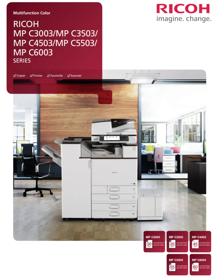 Ricoh Refurbished MP C4503 C5503 C6003 Multifunction A3 Colour