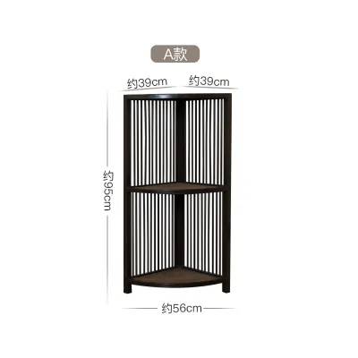 Wooden Corner Storage Cabinet Corner Cabinet with Drawer Shelves Bathroom Kitchen Living Room Office Storage Furniture