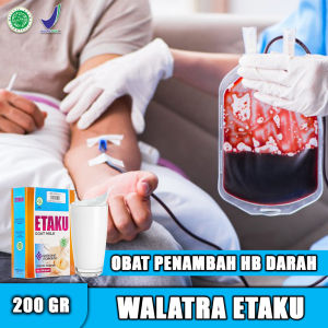 Vitamin penambah HB darah Vitamin penambah darah untuk ibu hamil Sebagai asi boster untuk ibu menyusi Penambah gula darah Obat sering pusing akibat kurang darah Segera atasi dengan walatra etaku 100% ektrak susu kambing murni