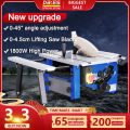 【Super Sale】DEKES Professional Table Saw machine for wood,8" 250mm1800W bench saw cutting machine with blade included ,can be 45 degree angle multifunctional small chainsaw woodworking machinery sawing wood panels power tools compatible with wood surfac. 