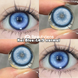 BEAUTYLENS Lumifire Blue soflens normal/minus(0.00s/d-8.00) 14.2mm 2PCS Lensa kontak berwarna 6bulan