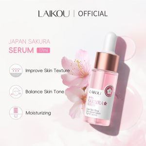 LAIKOU Sakura Serum Essence Shrink Pores Skin Rejuvenation Whitening Serum 17ml