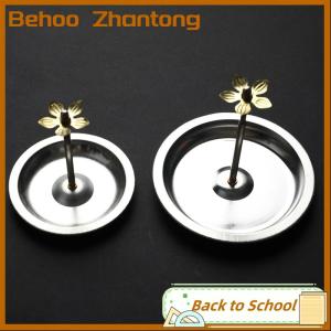 Behoo Backflow Steel Incense Holder Plate Sandalwood Coils Aroma Cones Smoker