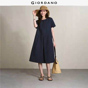 Giordano Women Women Pure Cotton Dress Free Shipping 18466714