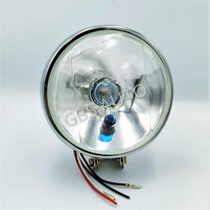 LOSERI PREMIUM Truck 2 bulb Halogen Spotlight Sport Light Chrome 24V White 5inch Round H3 Bright Mini Fog Lamp