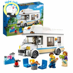Đồ Chơi Lắp Ráp Xe Camper Du Lịch Gia Đình – Bộ Xếp Hình Nhà Xe Dã Ngoại Có Nhân Vật & Phụ Kiện 10283_218 mảnh