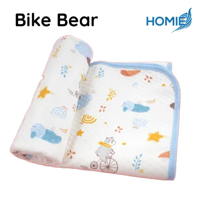 70x90cm HOMIE Organic Cotton Waterproof Diaper Changing Mat/DoubleSide 4Layer Powerful Urine Barrier