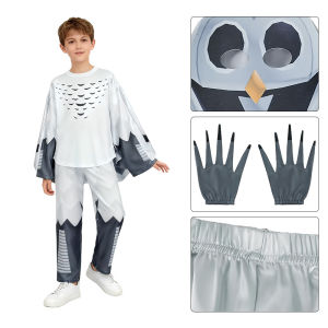 Cross Border Kids 99 Night Forest Owl Costume Boy Adult Halloween Monster Horror Game cos Set Gift
