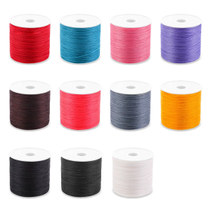 0.5mm Leather Sewing Thread Polyester Waxed Thread 115 Yard Per Spool for Leather Craft Sewing Shoe Repairing
