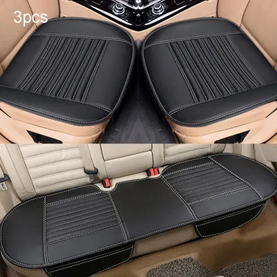 Car Seat Covers Universal PU Leather Four Seasons Cushion Auto Chair Mat Set