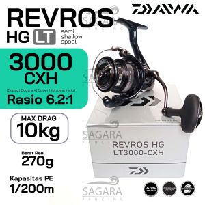 Reel Daiwa Revros HG LT Reel Pancing Spinning Power Handle