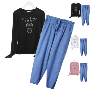 Joy Sana Setelan Remeja Wanita Just Peachy & Celana Jogger Supernova