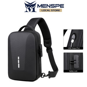 MENSPE Oxford Men Chest Bag Fashion Pouch Bag Travel Shoulder Bag Casual Chest Bag Fashion Shoulder Bag Waterproof Casual Sport Street Bag for College Student