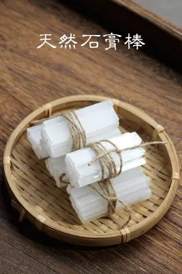 1piece White Selenite Stick Morocco Crystal Batu Kristal Selenite Putih Hiasan Rumah Mineral Semula Jadi 天然摩洛哥透体石膏水晶原石