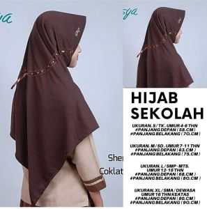 kerudung sekolah jilbab Sekolah Remaja Dewasa - Kerudung Wanita Jilbab Sekolah Pita Samping